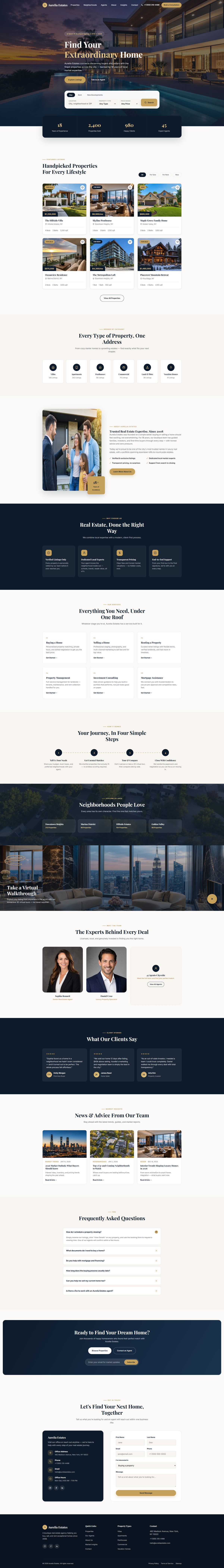 Aurelia Estates — Luxury Real Estate Agency